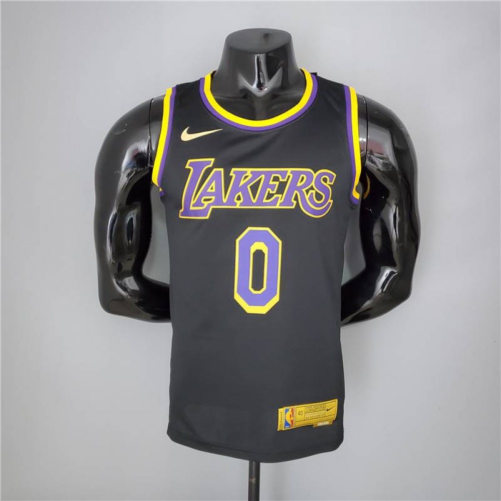 Camiseta Kyle Kuzma #0 Los Angeles Lakers 2021 Earned Edition Negro Camiseta Kyle Kuzma #0 Los Angeles Lakers 2021 Earned Edition Negro