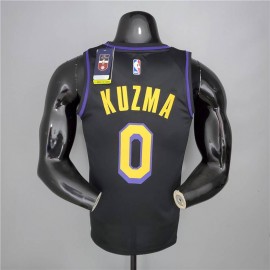 Camiseta Kyle Kuzma #0 Los Angeles Lakers Latin Negro Camiseta Kyle Kuzma #0 Los Angeles Lakers Latin Negro