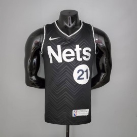 Camiseta LaMarcus Aldridge #21 Brooklyn Nets 2021 Earned Edition Negro