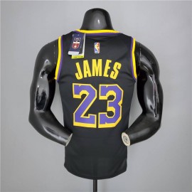 Camiseta LeBron James #23 Los Angeles Lakers 2021 Earned Edition Negro Camiseta LeBron James #23 Los Angeles Lakers 2021 Earned Edition Negro