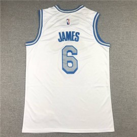 Camiseta LeBron James #6 Los Angeles Lakers City Edition Blanco Camiseta LeBron James #6 Los Angeles Lakers City Edition Blanco