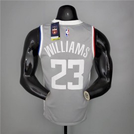 Camiseta Lou Williams #23 Los Angeles Clippers Earned Edition Gris Camiseta Lou Williams #23 Los Angeles Clippers Earned Edition Gris