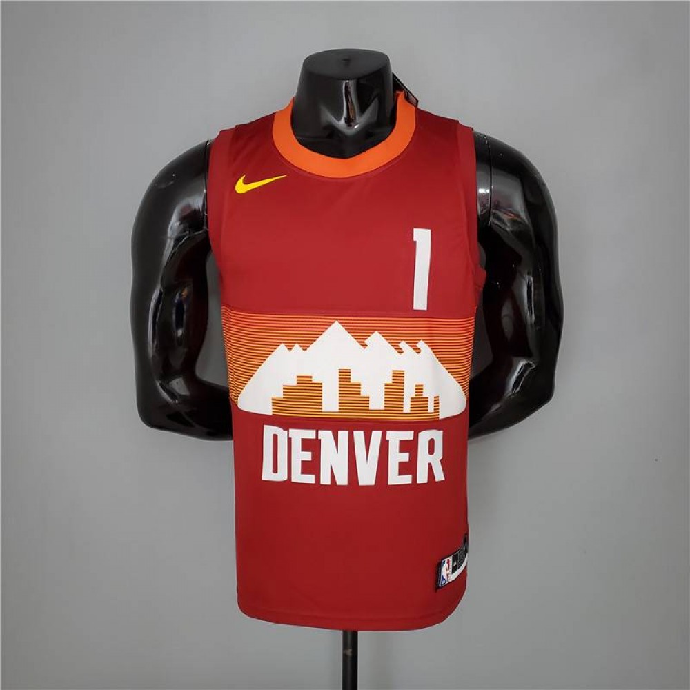 Camiseta Michael Porter Jr. #1 Denver Nuggets City Edition Rojo Camiseta Michael Porter Jr. #1 Denver Nuggets City Edition Rojo