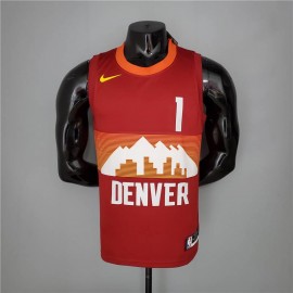 Camiseta Michael Porter Jr. #1 Denver Nuggets City Edition Rojo