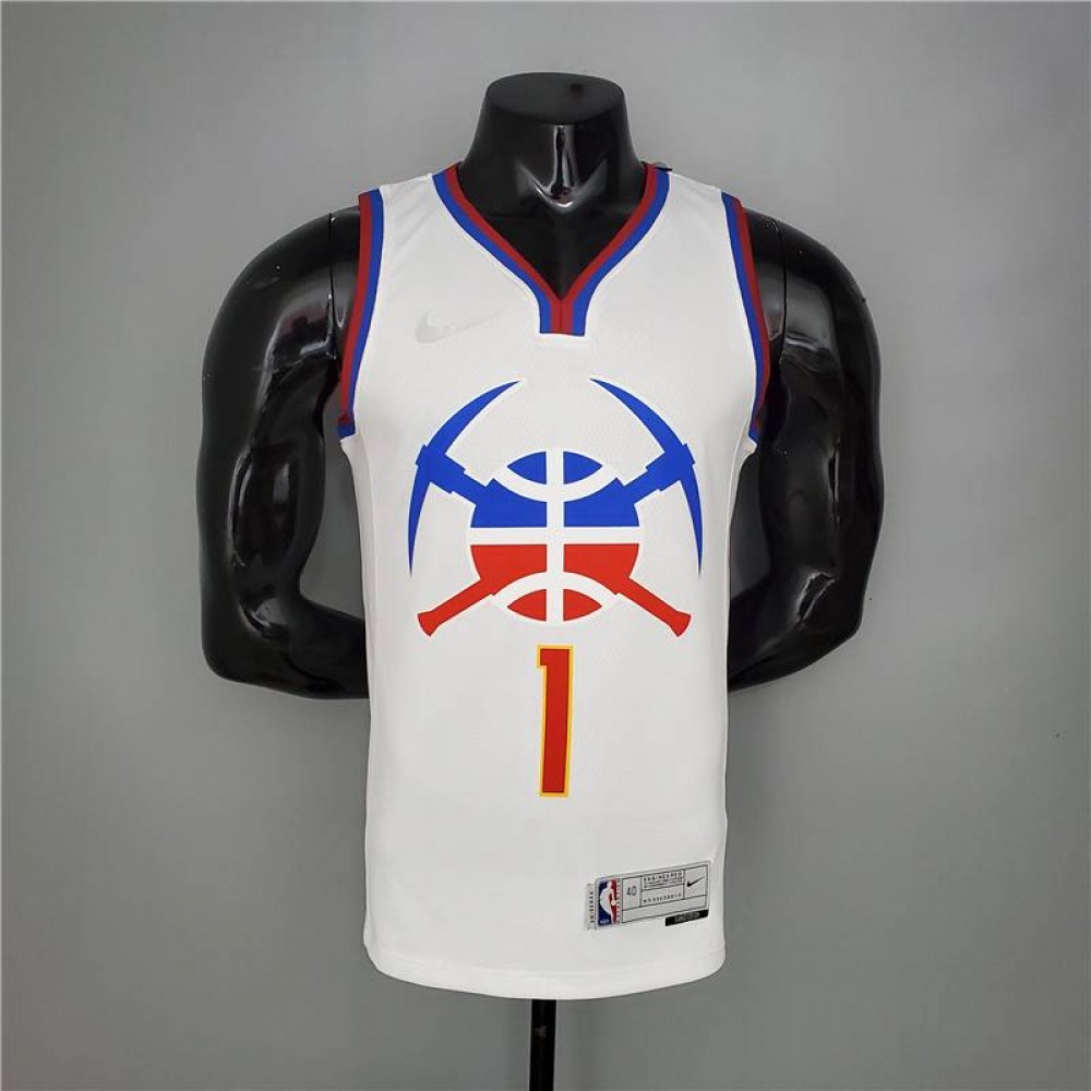 Camiseta Michael Porter Jr. #1 Denver Nuggets 2021 Earned Edition Blanco Camiseta Michael Porter Jr. #1 Denver Nuggets 2021 Earned Edition Blanco