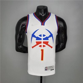 Camiseta Michael Porter Jr. #1 Denver Nuggets 2021 Earned Edition Blanco