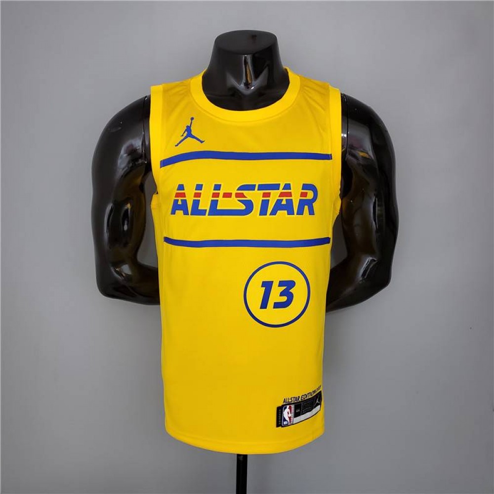 Camiseta Paul George #13 All-Star 2021 Amarillo Camiseta Paul George #13 All-Star 2021 Amarillo