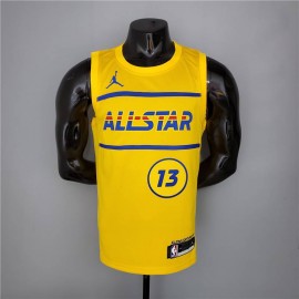 Camiseta Paul George #13 All-Star 2021 Amarillo