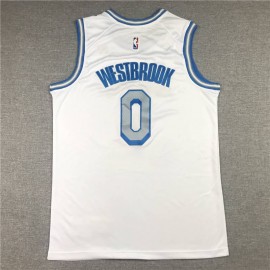 Camiseta Russell Westbrook #0 Los Angeles Lakers City Edition Blanco Camiseta Russell Westbrook #0 Los Angeles Lakers City Edition Blanco