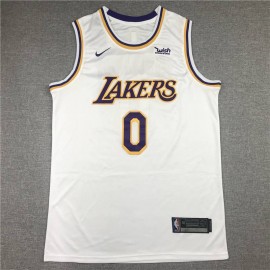 Camiseta Russell Westbrook #0 Los Angeles Lakers Clásico Edition Cuello Redondo Blanco