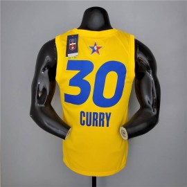 Camiseta Stephen Curry #30 All-Star 2021 Amarillo Camiseta Stephen Curry #30 All-Star 2021 Amarillo