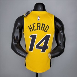 Camiseta Tyler Herro #14 Miami Heat 2021 Earned Edition Amarillo Camiseta Tyler Herro #14 Miami Heat 2021 Earned Edition Amarillo