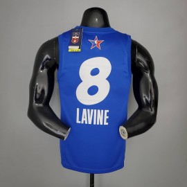 Camiseta Zach LaVine #8 All-Star 2021 Azul Camiseta Zach LaVine #8 All-Star 2021 Azul