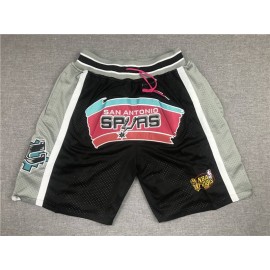 Pantalon Corto de Bolsillo San Antonio Spurs Negro