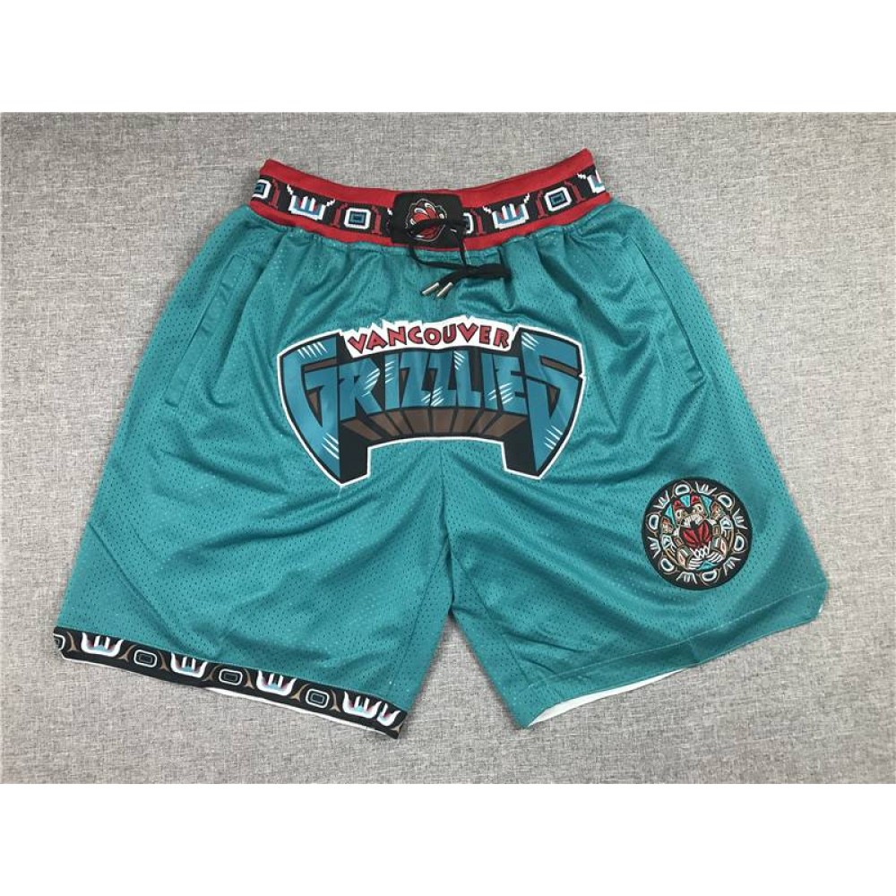 Pantalon Corto de Bolsillo Memphis Grizzlies Bordado Verde