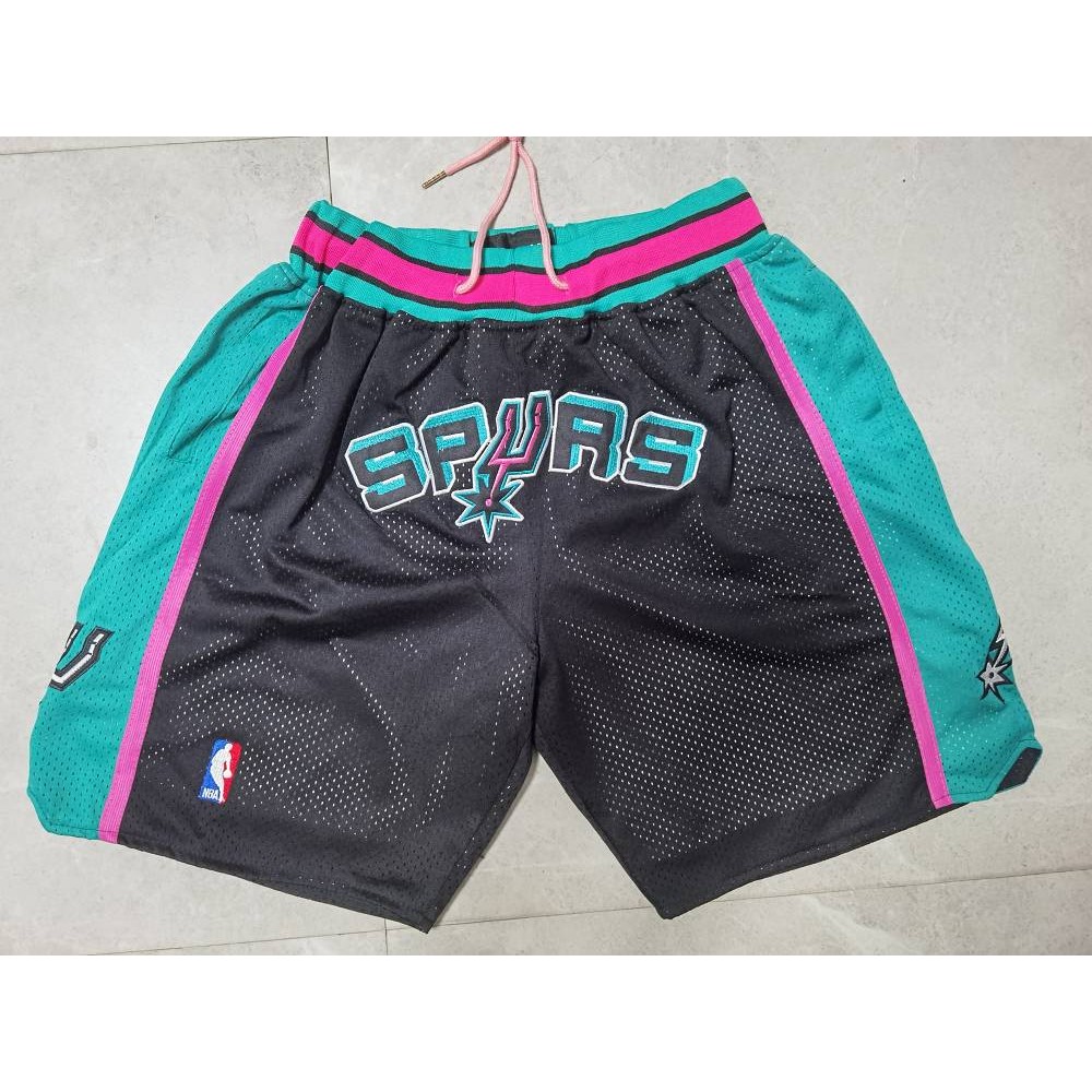 Pantalon Corto de Bolsillo San Antonio Spurs Negro/Azul