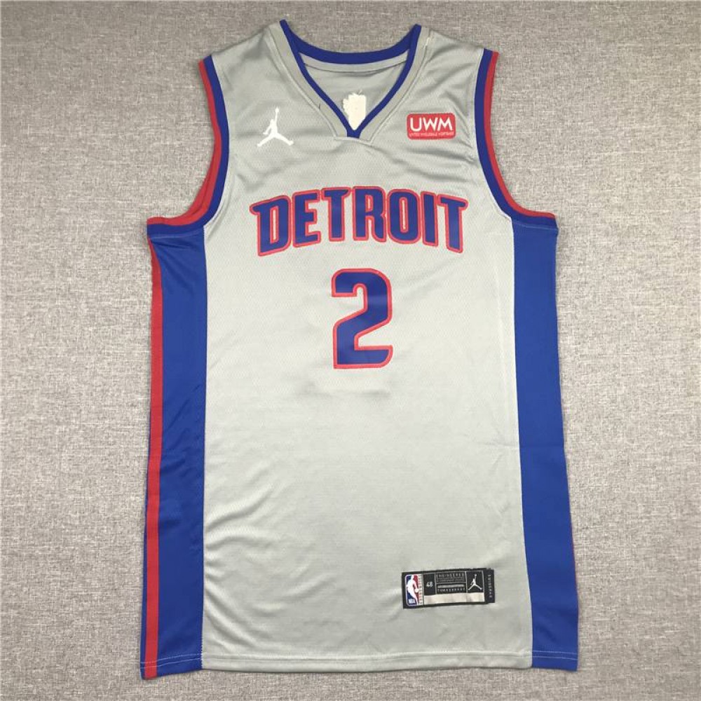 Camiseta Cade Cunningham #2 Detroit Pistons Gris