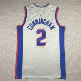 Camiseta Cade Cunningham #2 Detroit Pistons Gris