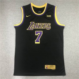 Camiseta Carmelo Anthony #7 Los Angeles Lakers Earned Edition Negro