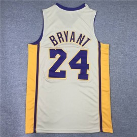 Camiseta Kobe Bryant #24 Los Angeles Lakers Beige Camiseta Kobe Bryant #24 Los Angeles Lakers Beige