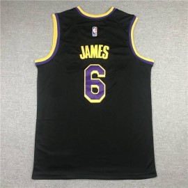 Camiseta LeBron James #6 Los Angeles Lakers Earned Edition Negro Camiseta LeBron James #6 Los Angeles Lakers Earned Edition Negro
