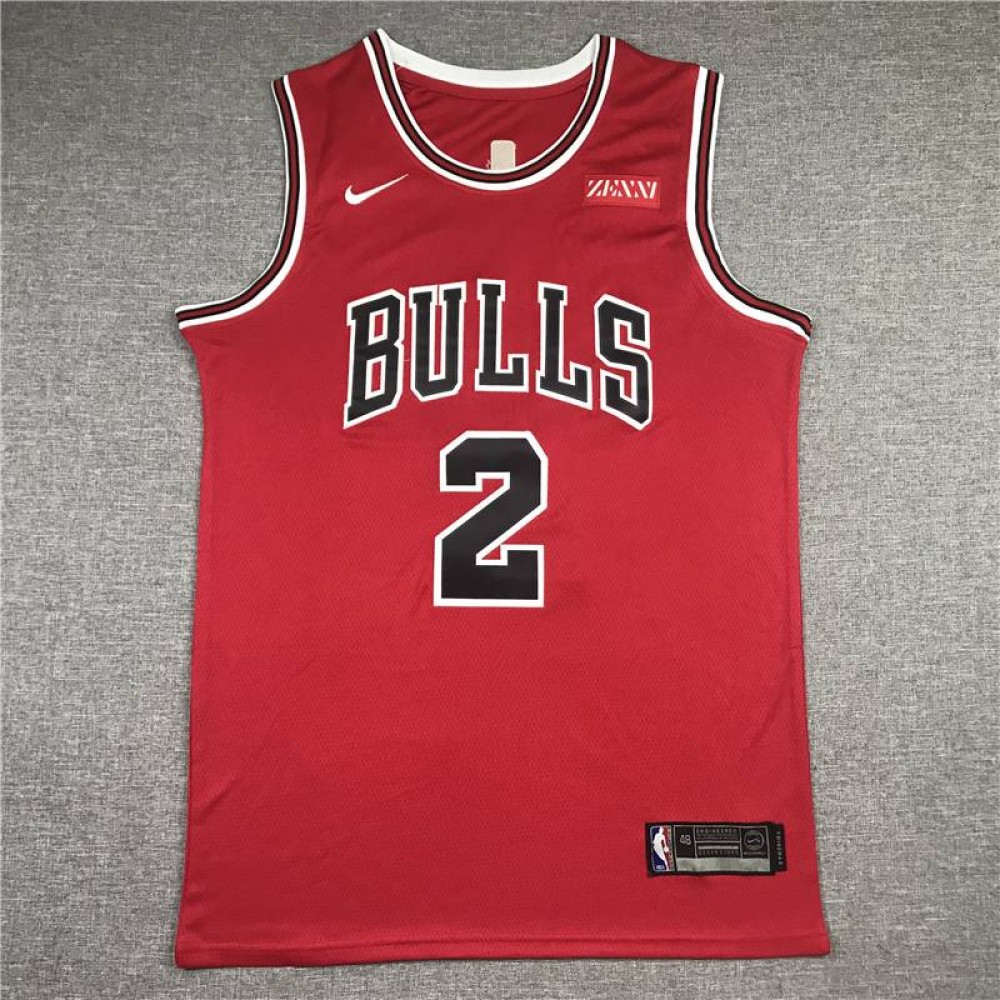 Camiseta Lonzo Ball #2 Chicago Bulls Rojo Camiseta Lonzo Ball #2 Chicago Bulls Rojo