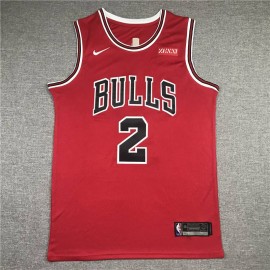 Camiseta Lonzo Ball #2 Chicago Bulls Rojo