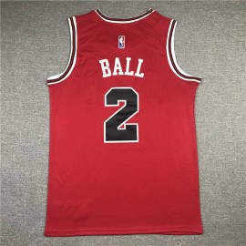 Camiseta Lonzo Ball #2 Chicago Bulls Rojo Camiseta Lonzo Ball #2 Chicago Bulls Rojo