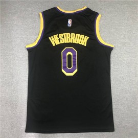 Camiseta Russell Westbrook #0 Los Angeles Lakers Earned Edition Negro Camiseta Russell Westbrook #0 Los Angeles Lakers Earned Edition Negro