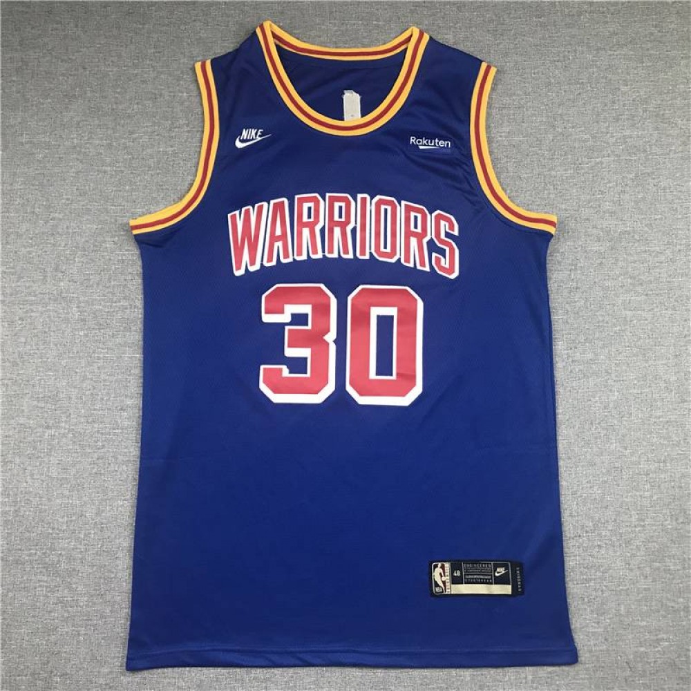 Camiseta Stephen Curry #30 Golden State Warriors 75º Aniversario Azul Camiseta Stephen Curry #30 Golden State Warriors 75º Aniversario Azul