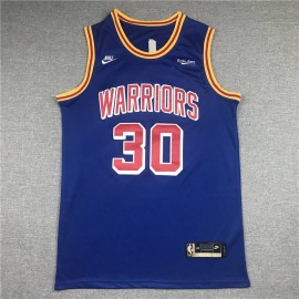 Camiseta Stephen Curry #30 Golden State Warriors 75º Aniversario Azul