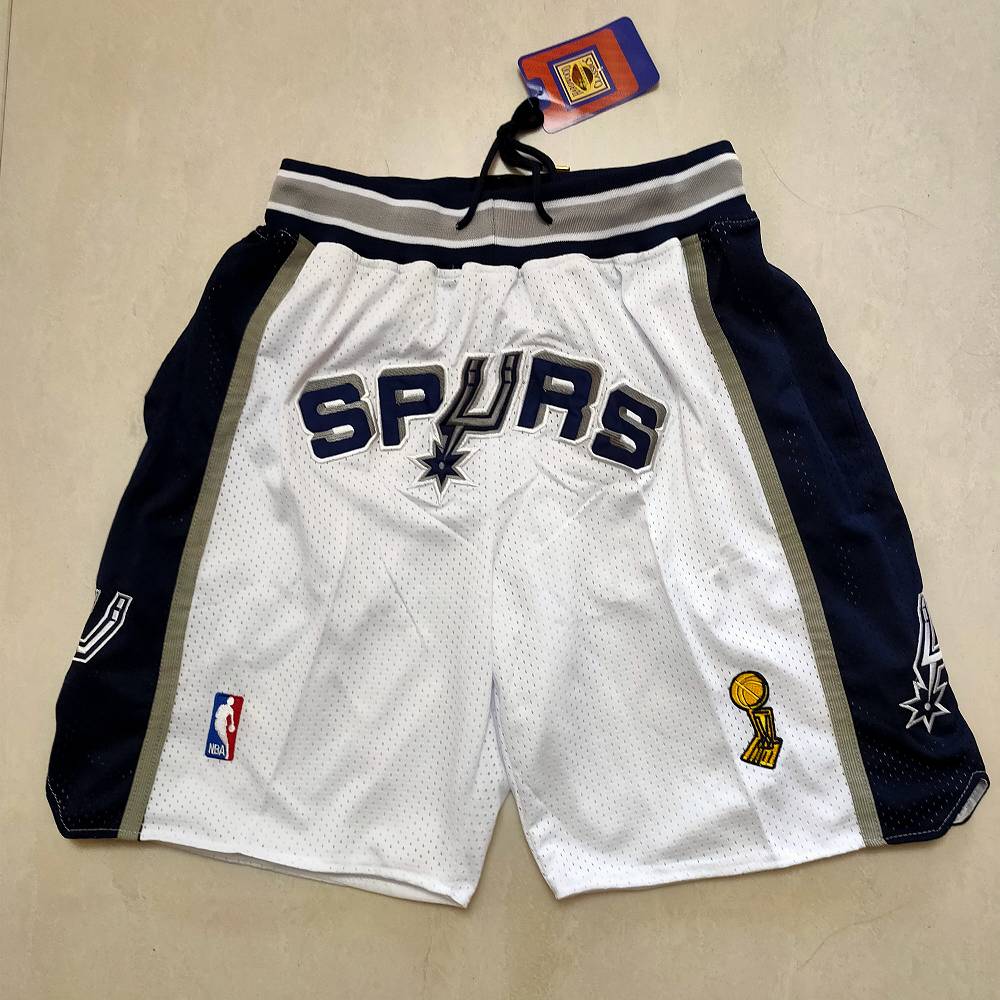 Pantalon Corto de Bolsillo San Antonio Spurs Blanco