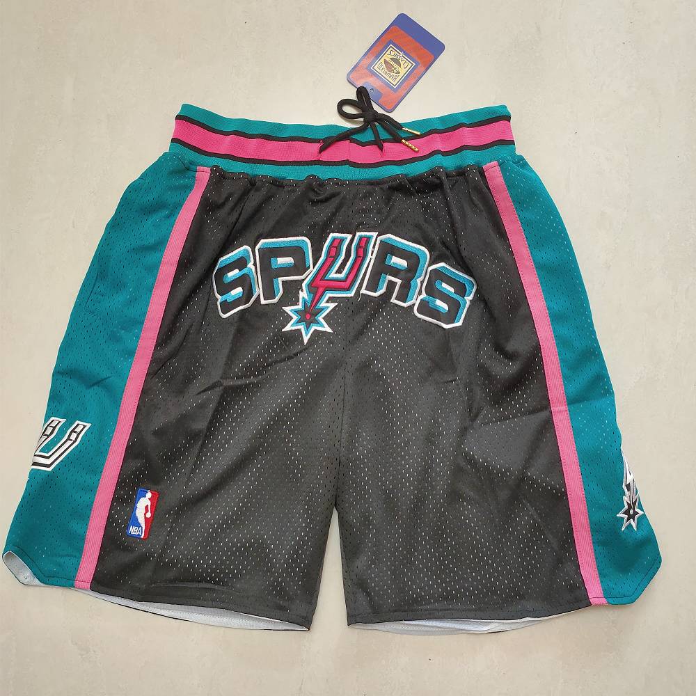 Pantalon Corto de Bolsillo San Antonio Spurs Negro