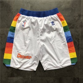 Pantalon Corto Denver Nuggets Clásico Edition Blanco