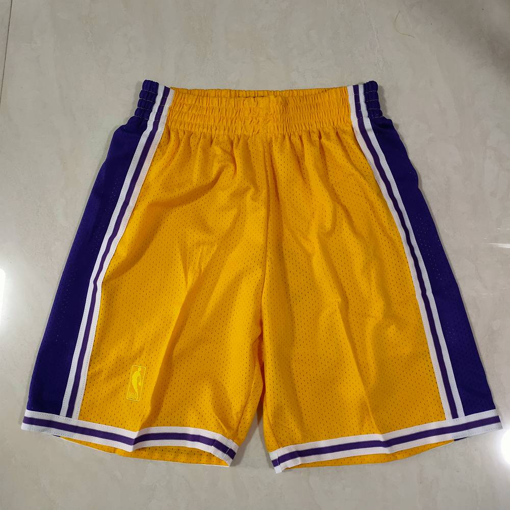 Pantalon Corto Los Angeles Lakers Clásico Edition Amarillo