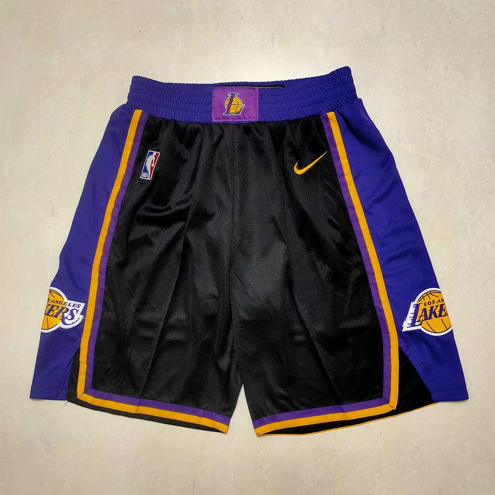 Pantalon Corto Los Angeles Lakers Earned Edition Negro Pantalon Corto Los Angeles Lakers Earned Edition Negro