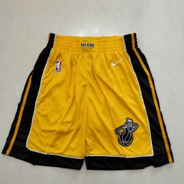 Pantalon Corto Miami Heat Earned Edition Amarillo