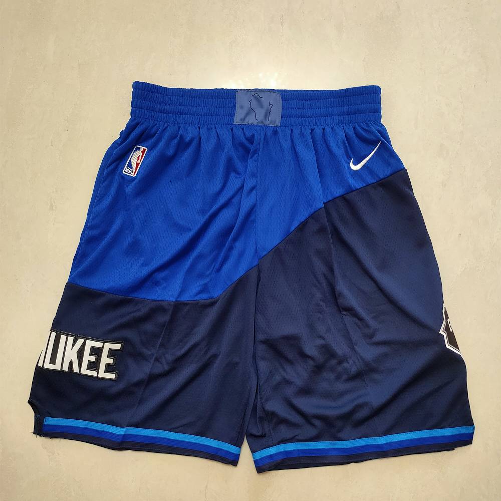 Pantalon Corto Milwaukee Bucks City Edition Azul