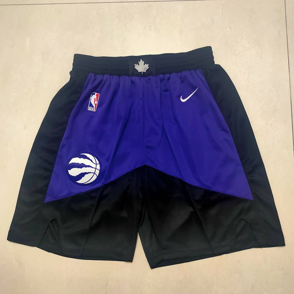 Pantalon Corto Toronto Raptors Earned Edition Púrpura/Negro Pantalon Corto Toronto Raptors Earned Edition Púrpura/Negro