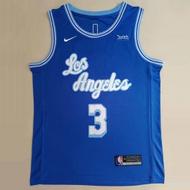 Camiseta Anthony Davis #3 Los Angeles Lakers Azul