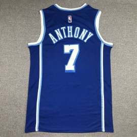 Camiseta Carmelo Anthony #7 Los Angeles Lakers Azul Camiseta Carmelo Anthony #7 Los Angeles Lakers Azul