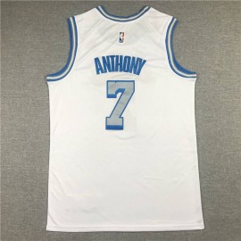 Camiseta Carmelo Anthony #7 Los Angeles Lakers City Edition Blanco Camiseta Carmelo Anthony #7 Los Angeles Lakers City Edition Blanco