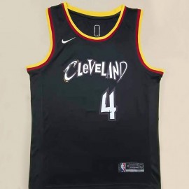 Camiseta Evan Mobley #4 Cleveland Cavaliers 2021 Negro 