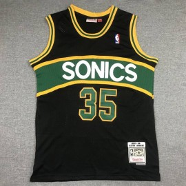 Camiseta Kevin Durant #35 Oklahoma City Thunder Negro/Verde