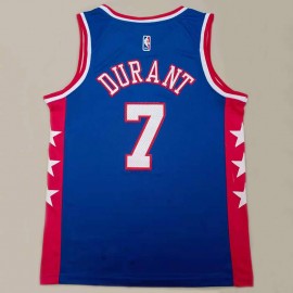 Camiseta Kevin Durant #7 Brooklyn Nets Azul Camiseta Kevin Durant #7 Brooklyn Nets Azul