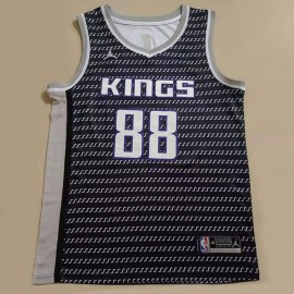 Camiseta Neemias Queta #88 Sacramento Kings Jordan Edition Negro