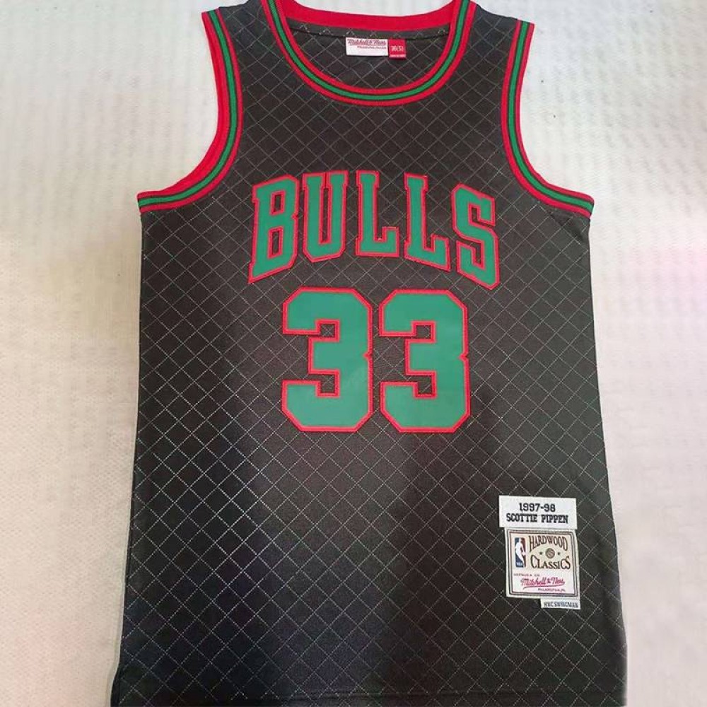 Camiseta Scottie Pippen #33 Chicago Bulls Negro Camiseta Scottie Pippen #33 Chicago Bulls Negro