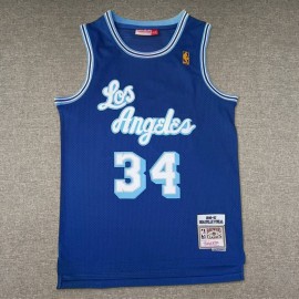 Camiseta Shaquille O'Neal #34 Los Angeles Lakers Clásico Edition Azul
