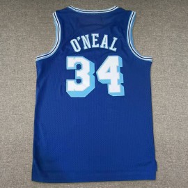 Camiseta Shaquille O'Neal #34 Los Angeles Lakers Clásico Edition Azul Camiseta Shaquille O'Neal #34 Los Angeles Lakers Clásico Edition Azul