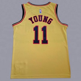 Camiseta Trae Young #11 Atlanta Hawks Amarillo Camiseta Trae Young #11 Atlanta Hawks Amarillo